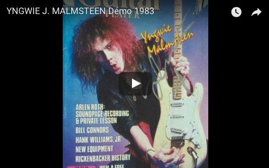 YNGWIE J. MALMSTEEN demo